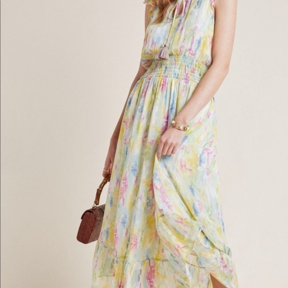 Anthropologie Dresses & Skirts - NWT Watercolor Maxi Dress from Anthropologie Sz 6